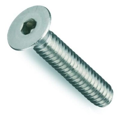 1/4-28 Socket Head Cap Screw, Zinc Plated Alloy Steel, 5/8 In Length, 100 PK